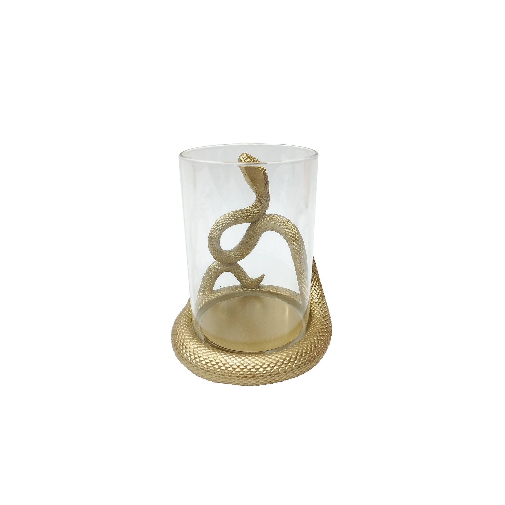 5.5" Gold Snake Pillar Candle Holder by Ashland®